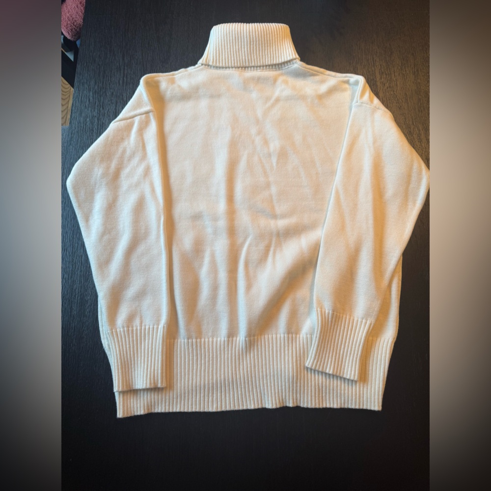 Cream Knit Turtleneck Sweater (NEW without Tags)